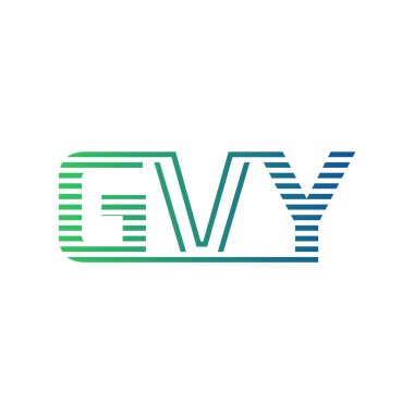 Modern GVY Logo Tasarımı. İş Kimliği için GVY Minimalist, Profesyonel ve Çok Yönlü Markalaştırma Simgesi