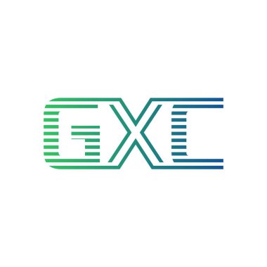 Modern GXC Logo Tasarımı. Harf GXC İş Kimliği Minimalist, Profesyonel ve Çok Yönlü Markalaştırma Simgesi