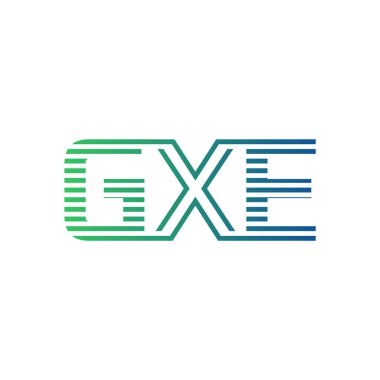 Modern GXE Logo Tasarımı. Harf GXE Minimalist, Profesyonel ve İşletme Kimliği İçin Çok Yönlü Markalaşma Simgesi