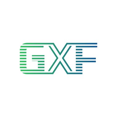 Modern GXF Logo Tasarımı. İş Kimliği için GXF Minimalist, Profesyonel ve Çok Yönlü Markalaştırma Simgesi