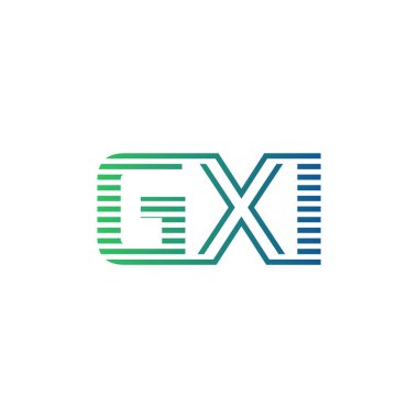 Modern GXI Logo Tasarımı. İş Kimliği için GXI Minimalist, Profesyonel ve Çok Yönlü Markalaştırma Simgesi