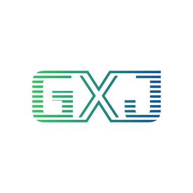 Modern GXJ Logo Tasarımı. Harf GXJ İş Kimliği Minimalist, Profesyonel ve Çok Yönlü Markalaştırma Simgesi
