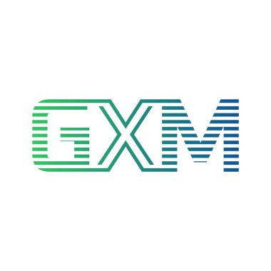 Modern GXM Logo Tasarımı. Harf GXM Minimalist, Profesyonel ve İş Kimliği için Çok Yönlü Markalaştırma Simgesi