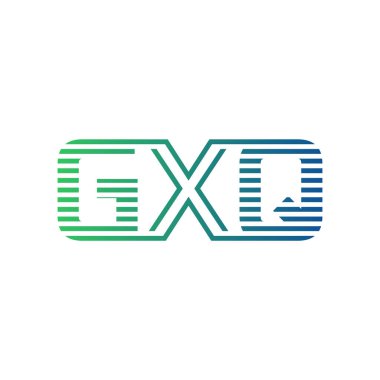 Modern GXQ Logo Tasarımı. Harf GXQ Minimalist, Profesyonel ve İş Kimliği için Çok Yönlü Markalaştırma Simgesi