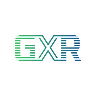 Modern GXR Logo Tasarımı. Harf GXR İş Kimliği Minimalist, Profesyonel ve Çok Yönlü Markalaştırma Simgesi