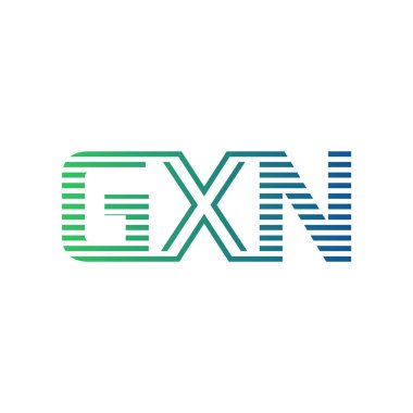 Modern GXN Logo Tasarımı. İş Kimliği için GXN Minimalist, Profesyonel ve Çok Yönlü Markalaştırma Simgesi