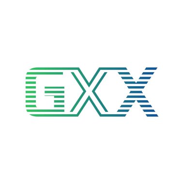 Modern GXX Logo Tasarımı. Harf GXX İş Kimliği Minimalist, Profesyonel ve Çok Yönlü Markalaştırma Simgesi