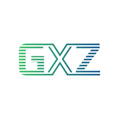 Modern GXZ Logo Tasarımı. İş Kimliği için GXZ Minimalist, Profesyonel ve Çok Yönlü Markalaştırma Simgesi