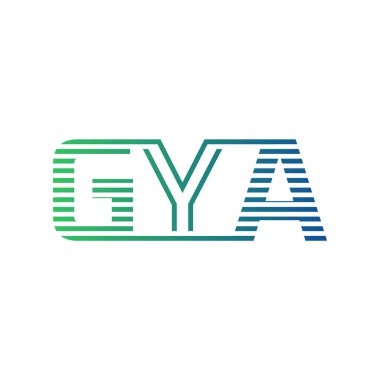 Modern GYA Logo Tasarımı. GYA Minimalist, Profesyonel ve Çok Yönlü İşletme Kimliği Simgesi