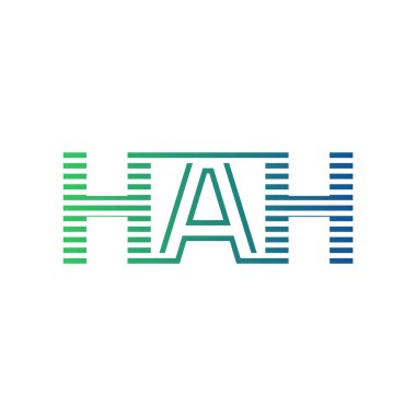 Modern HAH Logo Tasarımı. HAH Minimalist, Profesyonel ve İş Kimliği için Çok Yönlü Markalaştırma Simgesi