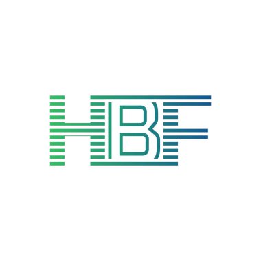 Modern HBF Logo Tasarımı. İşletme Kimliği İçin HBF Minimalist, Profesyonel ve Çok Yönlü Markalaştırma Simgesi
