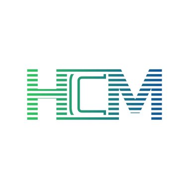 Modern HCM Logo Tasarımı. Harf HCM Minimalist, Profesyonel ve İşletme Kimliği İçin Çok Yönlü Markalaşma Simgesi