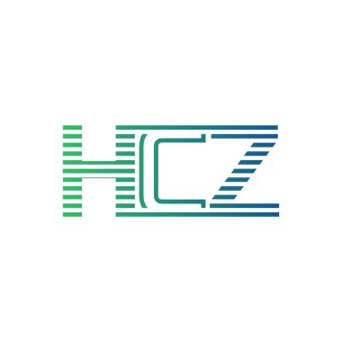 Modern HCZ Logo Tasarımı. Harf HCZ İş Kimliği Minimalist, Profesyonel ve Çok Yönlü Markalaştırma Simgesi