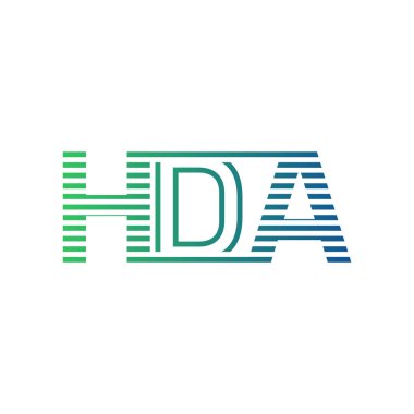 Modern HDA Logo Tasarımı. Harf HDA İşletme Kimliği Minimalist, Profesyonel ve Çok Yönlü Markalaştırma Simgesi