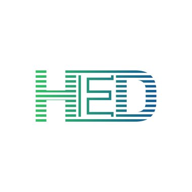 Modern HED Logo Tasarımı. Harf HED İşletme Kimliği Minimalist, Profesyonel ve Çok Yönlü Markalaştırma Simgesi