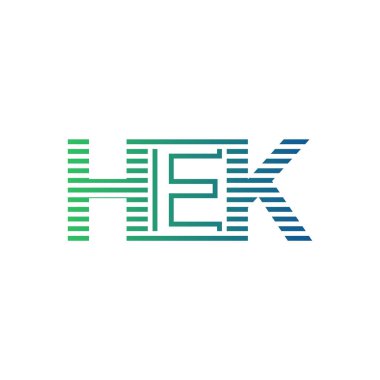 Modern HEK Logo Tasarımı. İş Kimliği için HEK Minimalist, Profesyonel ve Çok Yönlü Markalaştırma Simgesi