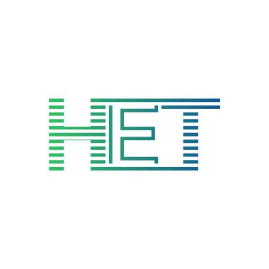 Modern HET Logo Tasarımı. İşletme Kimliği İçin Yüksek Lisanslı Minimalist, Profesyonel ve Çok Yönlü Marka Simgesi
