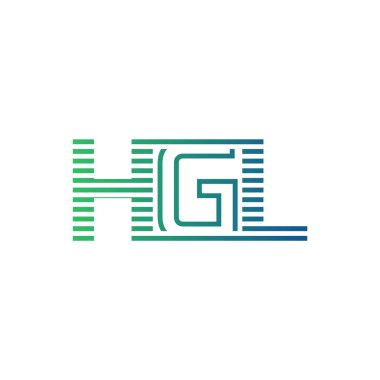 Modern HGL Logo Tasarımı. Harf HGL İşletme Kimliği Minimalist, Profesyonel ve Çok Yönlü Markalaştırma Simgesi