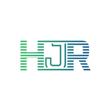 Modern HJR Logo Tasarımı. Harf HJR İş Kimliği Minimalist, Profesyonel ve Çok Yönlü Markalaştırma Simgesi