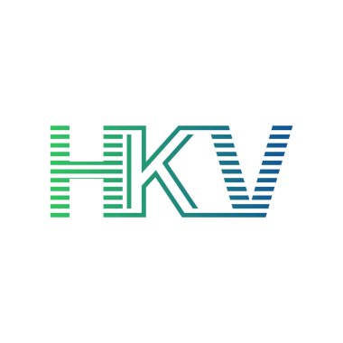 Modern HKV Logo Tasarımı. İş Kimliği için HKV Minimalist, Profesyonel ve Çok Yönlü Markalaştırma Simgesi