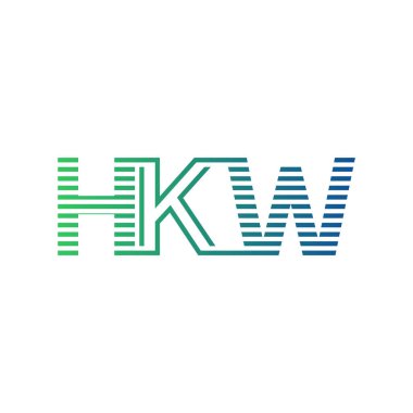 Modern HKW Logo Tasarımı. İş Kimliği için HKW Minimalist, Profesyonel ve Çok Yönlü Markalaştırma Simgesi