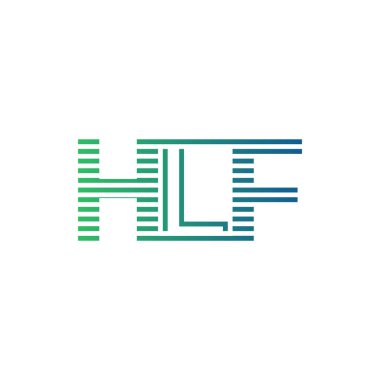 Modern HLF Logo Tasarımı. İş Kimliği için HLF Minimalist, Profesyonel ve Çok Yönlü Markalaştırma Simgesi