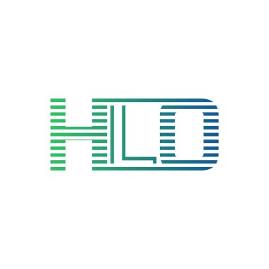 Modern HLO Logo Tasarımı. İş Kimliği için HLO Minimalist, Profesyonel ve Çok Yönlü Markalaştırma Simgesi