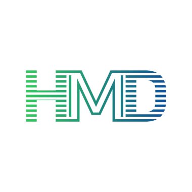 Modern HMD Logo Tasarımı. İş Kimliği için HMD Minimalist, Profesyonel ve Çok Yönlü Markalaştırma Simgesi