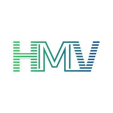 Modern HMV Logo Tasarımı. İş Kimliği için HMV Minimalist, Profesyonel ve Çok Yönlü Markalaştırma Simgesi