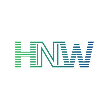 Modern HNW Logo Tasarımı. İş Kimliği için HNW Minimalist, Profesyonel ve Çok Yönlü Markalaştırma Simgesi
