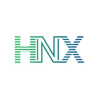 Modern HNX Logo Tasarımı. Harf HNX İş Kimliği Minimalist, Profesyonel ve Çok Yönlü Markalaştırma Simgesi
