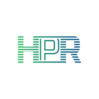 Modern HPR Logo Tasarımı. Harf HPR İşletme Kimliği Minimalist, Profesyonel ve Çok Yönlü Markalaştırma Simgesi
