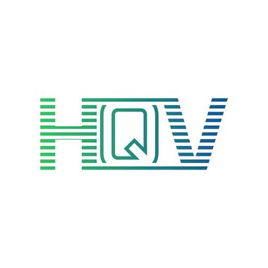 Modern HQV Logo Tasarımı. Harf HQV İş Kimliği Minimalist, Profesyonel ve Çok Yönlü Markalaştırma Simgesi