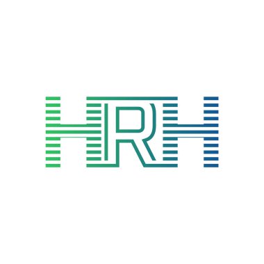 Modern HRH Logo Tasarımı. İş Kimliği için HRH Minimalist, Profesyonel ve Çok Yönlü Markalaştırma Simgesi