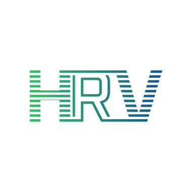 Modern HRV Logo Tasarımı. İş Kimliği için HRV Minimalist, Profesyonel ve Çok Yönlü Markalaştırma Simgesi