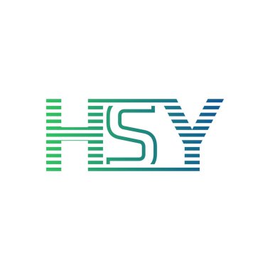 Modern HSY Logo Design. Letter HSY Minimalist, Professional, and Versatile Branding Icon for Business Identity clipart