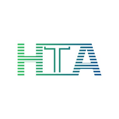 Modern HTA Logo Tasarımı. Harf HTA İş Kimliği Minimalist, Profesyonel ve Çok Yönlü Markalaştırma Simgesi