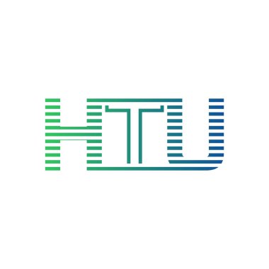 Modern HTU Logo Tasarımı. Harf HTU İş Kimliği Minimalist, Profesyonel ve Çok Yönlü Markalaştırma Simgesi