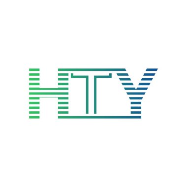 Modern HTY Logo Tasarımı. Harf HTY Minimalist, Profesyonel ve İş Kimliği için Çok Yönlü Markalaştırma Simgesi
