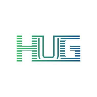 Modern HUG Logo Design. Letter HUG Minimalist, Professional, and Versatile Branding Icon for Business Identity clipart