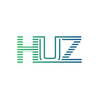 Modern HUZ Logo Tasarımı. İş Kimliği için HUZ Minimalist, Profesyonel ve Çok Yönlü Markalaştırma Simgesi