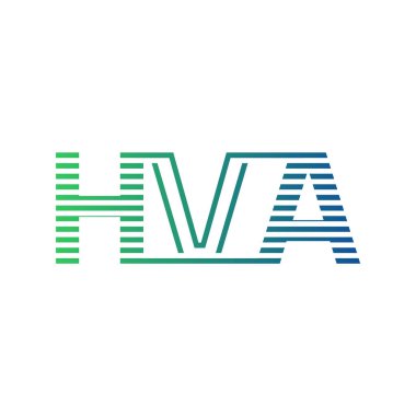 Modern HVA Logo Tasarımı. Harf HVA İş Kimliği Minimalist, Profesyonel ve Çok Yönlü Marka Simgesi