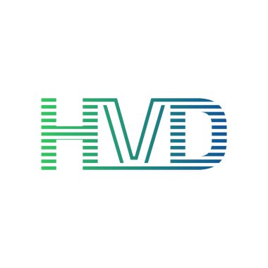 Modern HVD Logo Tasarımı. Harf HVD Minimalist, Profesyonel ve İş Kimliği için Çok Yönlü Markalaştırma Simgesi