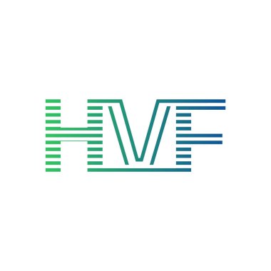 Modern HVF Logo Tasarımı. İş Kimliği için HVF Minimalist, Profesyonel ve Çok Yönlü Markalaştırma Simgesi