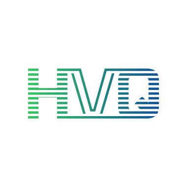 Modern HVQ Logo Tasarımı. Harf Karargahı İş Kimliği Minimalist, Profesyonel ve Çok Yönlü Markalaştırma Simgesi