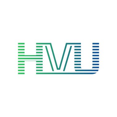 Modern HVU Logo Tasarımı. Harf HVU İş Kimliği Minimalist, Profesyonel ve Çok Yönlü Markalaştırma Simgesi