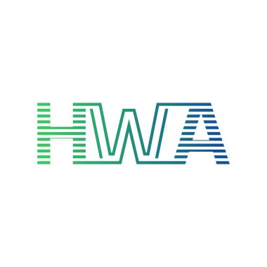 Modern HWA Logo Tasarımı. Harf HWA İş Kimliği Minimalist, Profesyonel ve Çok Yönlü Marka Simgesi