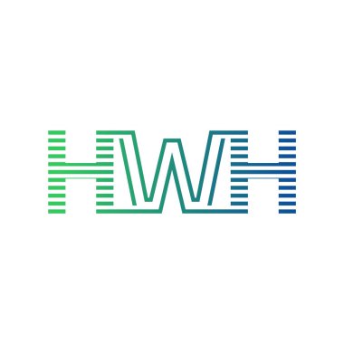 Modern HWH Logo Tasarımı. Harf HWH Minimalist, Profesyonel ve İş Kimliği için Çok Yönlü Markalaştırma Simgesi