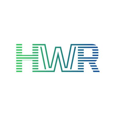 Modern HWR Logo Tasarımı. Harf HWR İş Kimliği Minimalist, Profesyonel ve Çok Yönlü Markalaştırma Simgesi