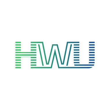 Modern HWU Logo Tasarımı. Harf HWU İş Kimliği Minimalist, Profesyonel ve Çok Yönlü Markalaştırma Simgesi